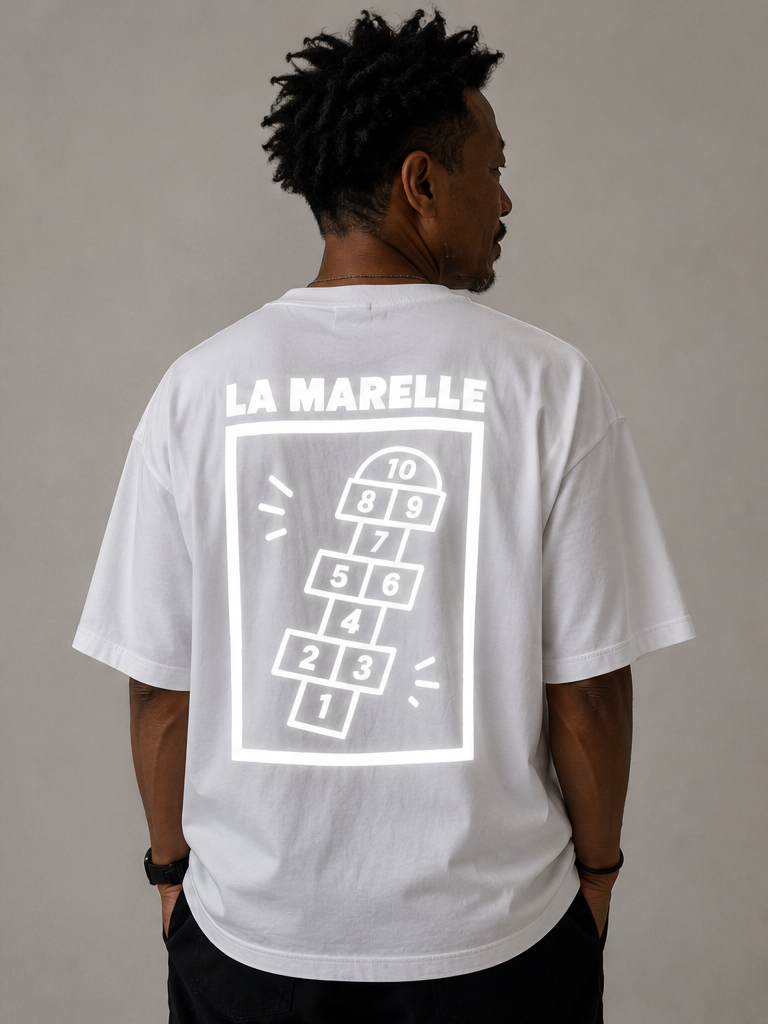 T-shirt Marelle Oversize "La Marelle" Fluo